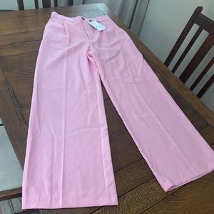 Zara Women’s Pink Wide-Leg Dress Pants